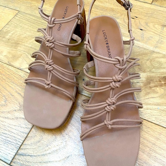 Lucky Brand boho tan heel sandals​ - Picture 10 of 12